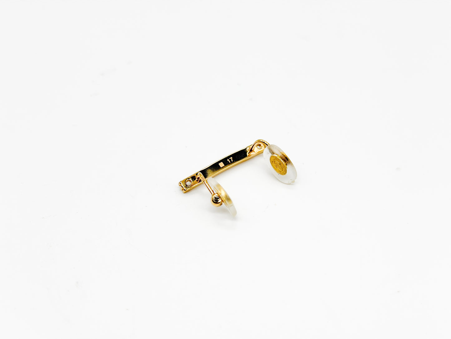 Cartier Nose Pad Assembly – Gold (1 pc, Double Pad Bridge Mount)