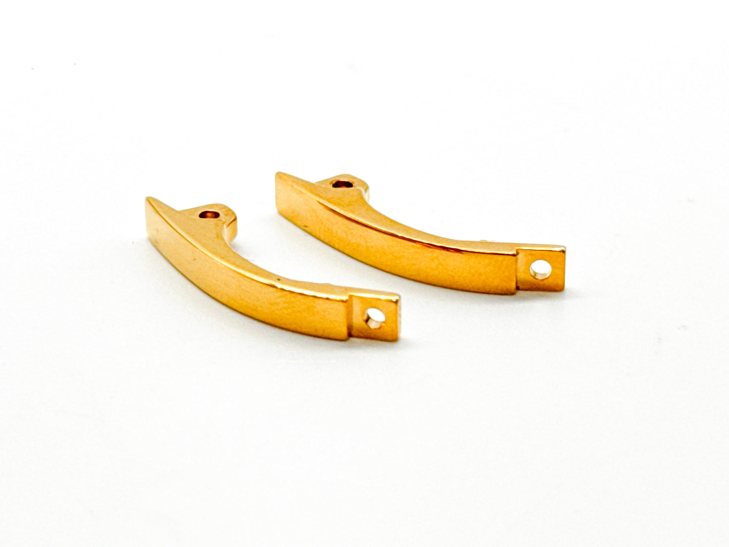 Gold-Tone Lens Lock Clips for Eyeglasses – Left & Right Pair