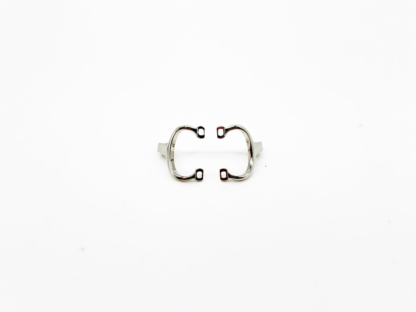 Cartier “Big C” Hinges – Silver Metal | Authentic Style