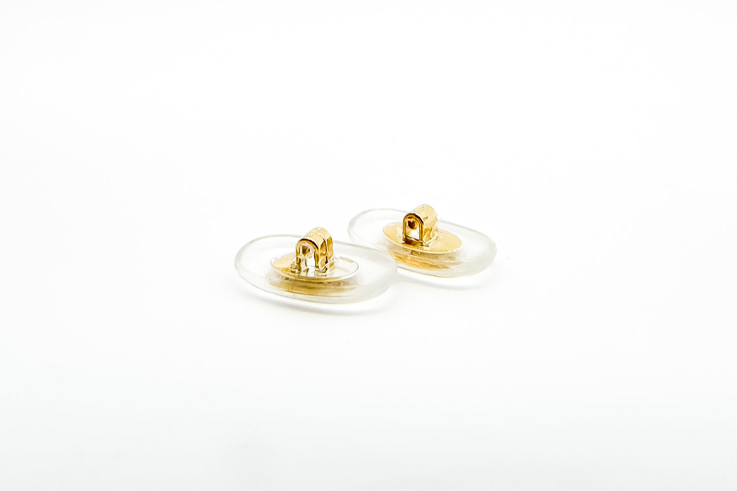 Cartier Nose Pads – standard Transparent Silicone with Gold Logo