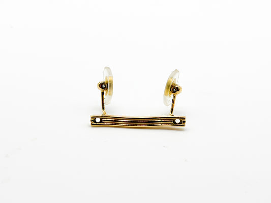 Cartier Nose Pad Assembly – Gold (1 pc, Double Pad Bridge Mount)