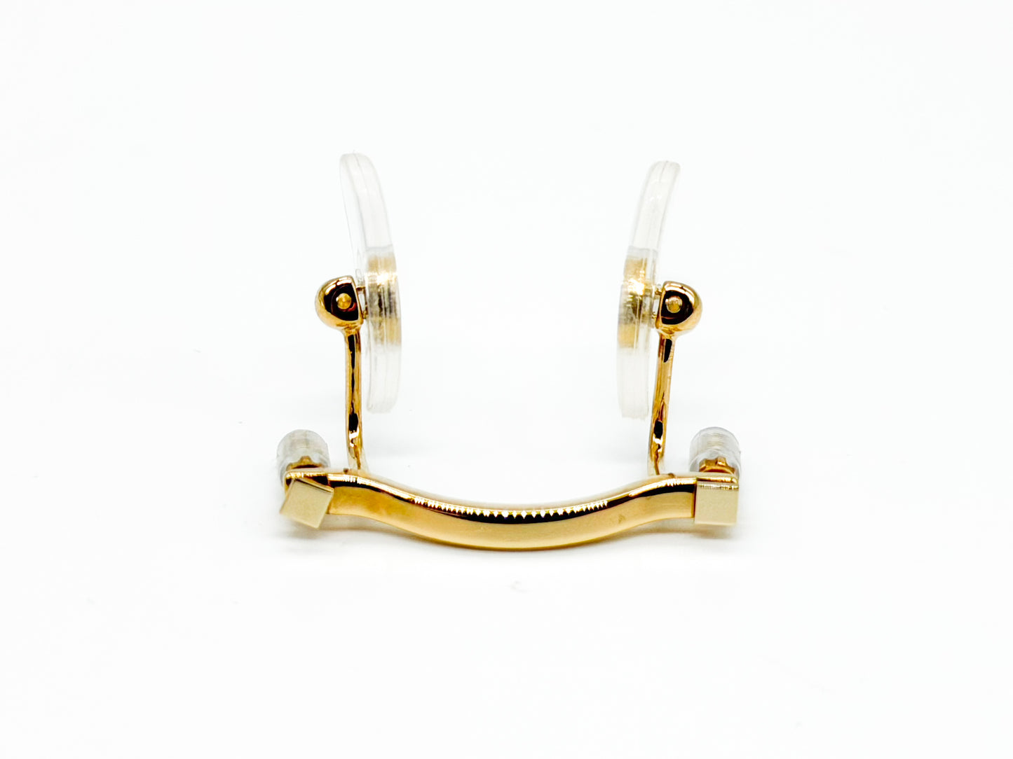 Cartier Nose Pad Assembly – Gold (1 pc, Adjustable Screw Mount w/ 2 Pads)