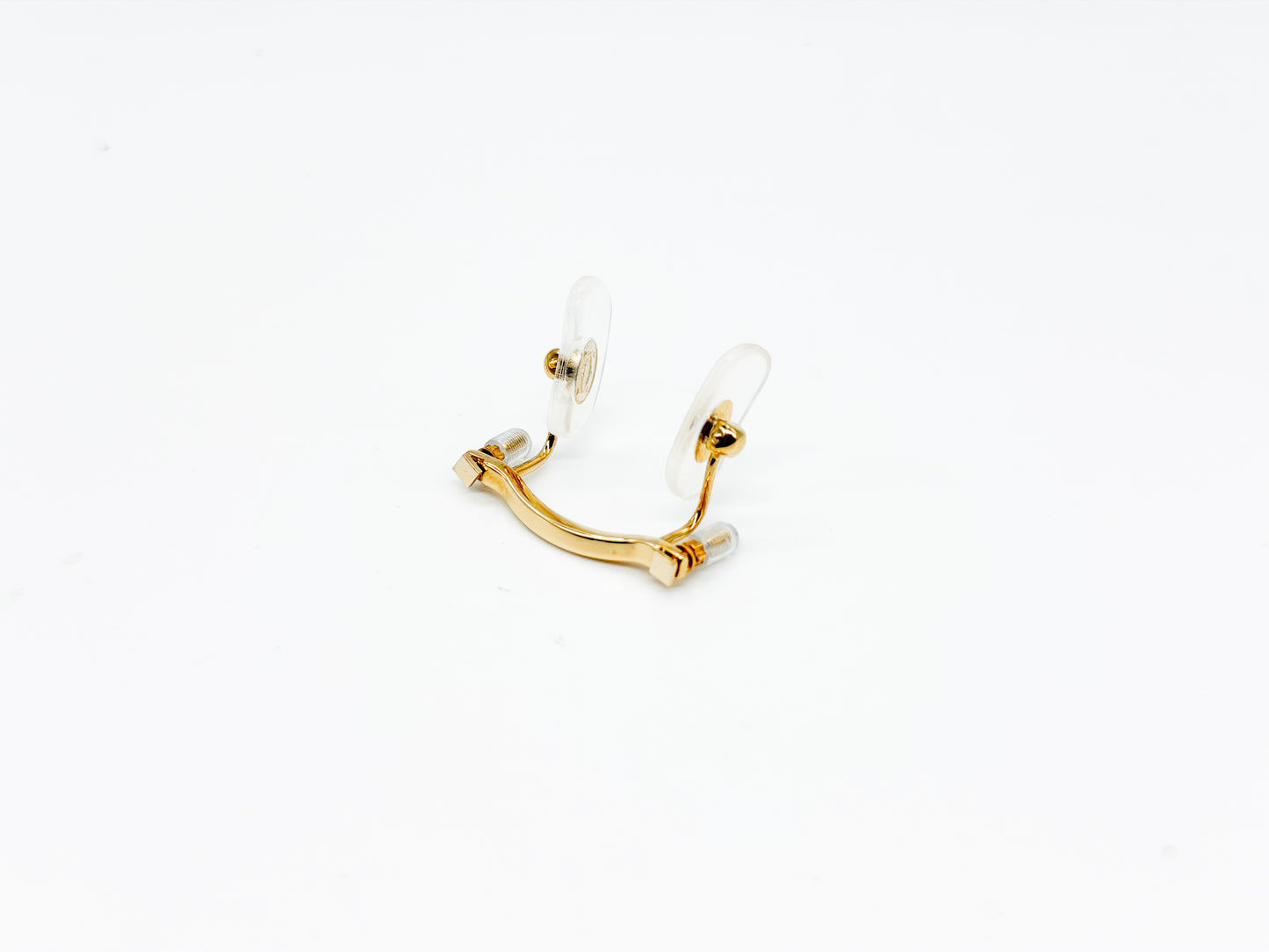 Cartier Nose Pad Assembly – Gold (1 pc, Adjustable Screw Mount w/ 2 Pads)