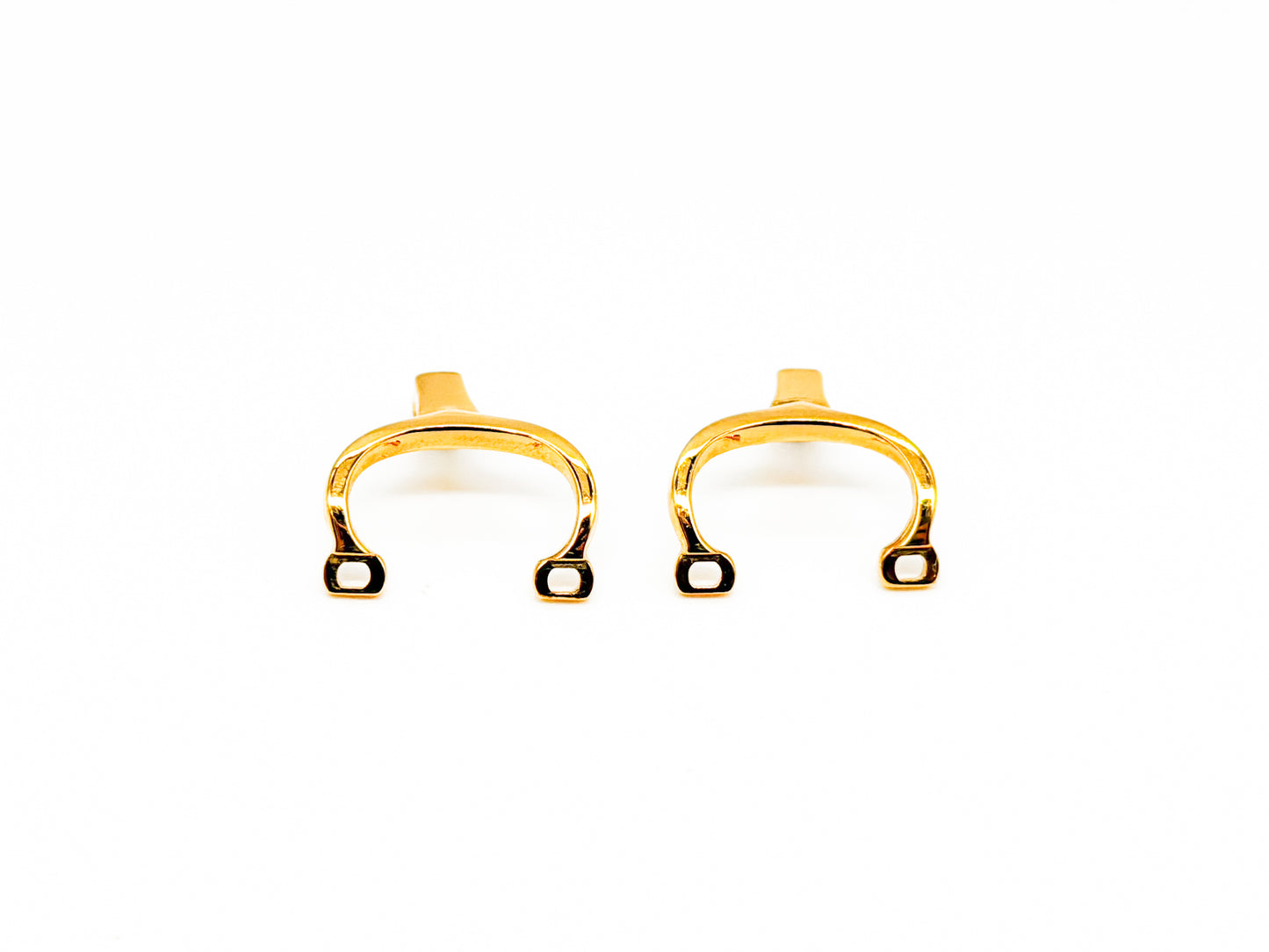 Cartier Bridge Clips – Gold (2 pcs, U-Shape Connector Set)