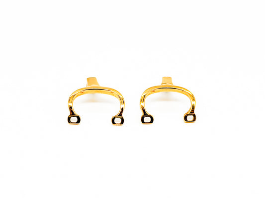 Cartier Bridge Clips – Gold (2 pcs, U-Shape Connector Set)