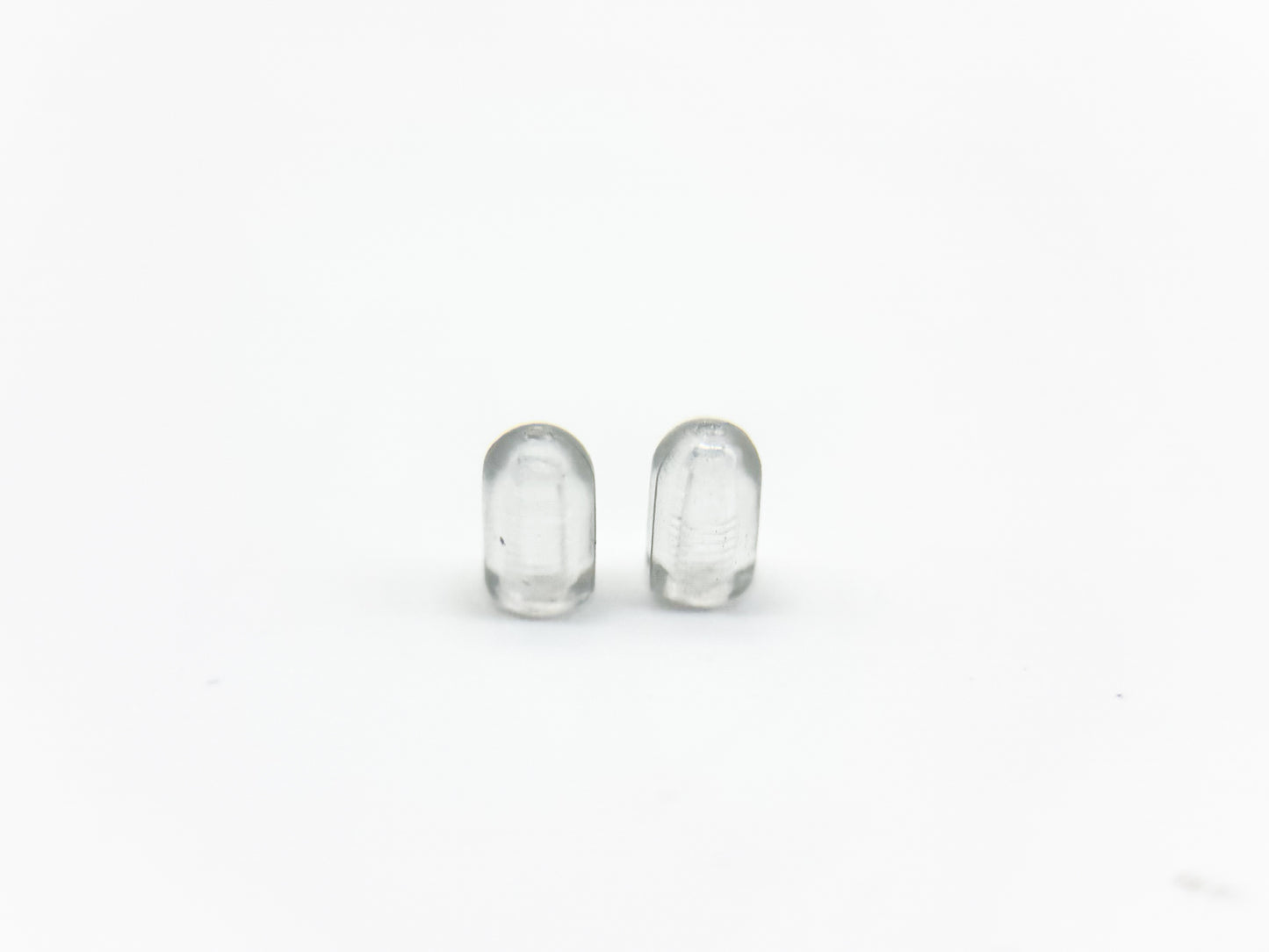 Eyeglass Temple Tips – Clear Silicone (2 pcs, Universal Fit)