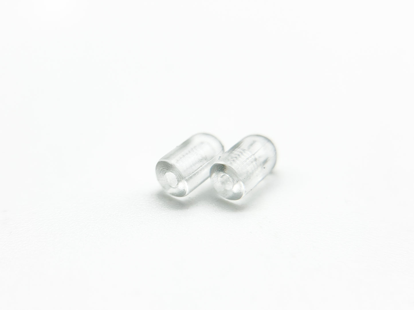 Eyeglass Temple Tips – Clear Silicone (2 pcs, Universal Fit)