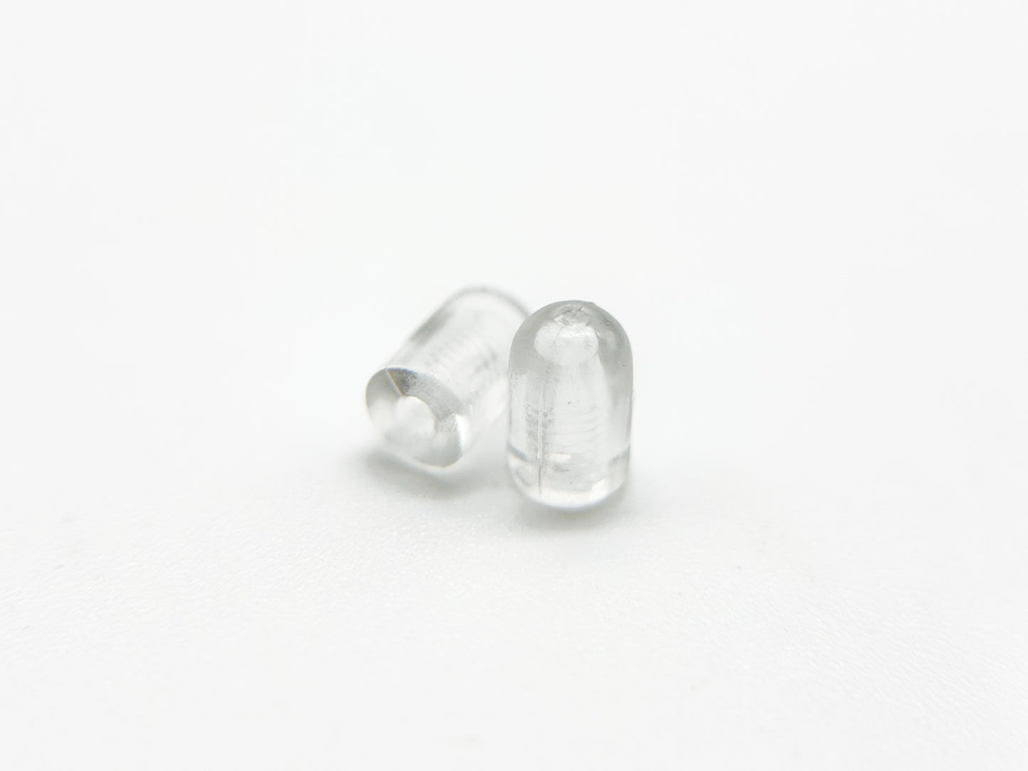 Eyeglass Temple Tips – Clear Silicone (2 pcs, Universal Fit)